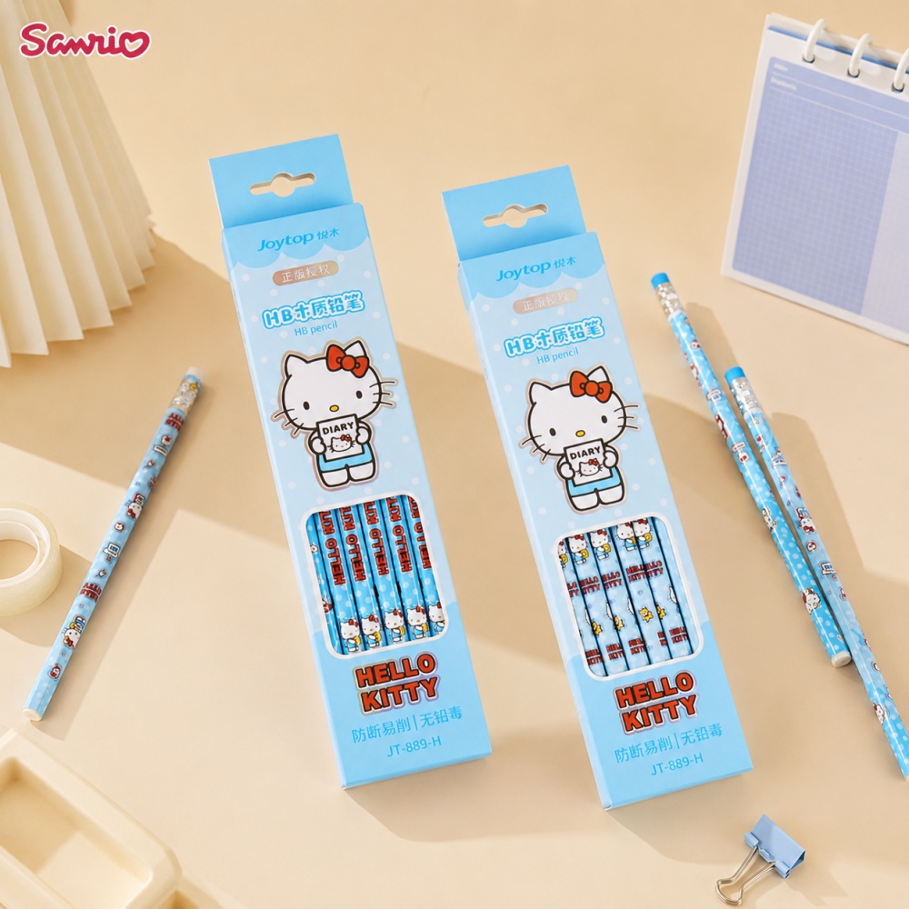 Calligraphy Pen Set - Genuine Sanrio Hello Kitty Cute Wooden