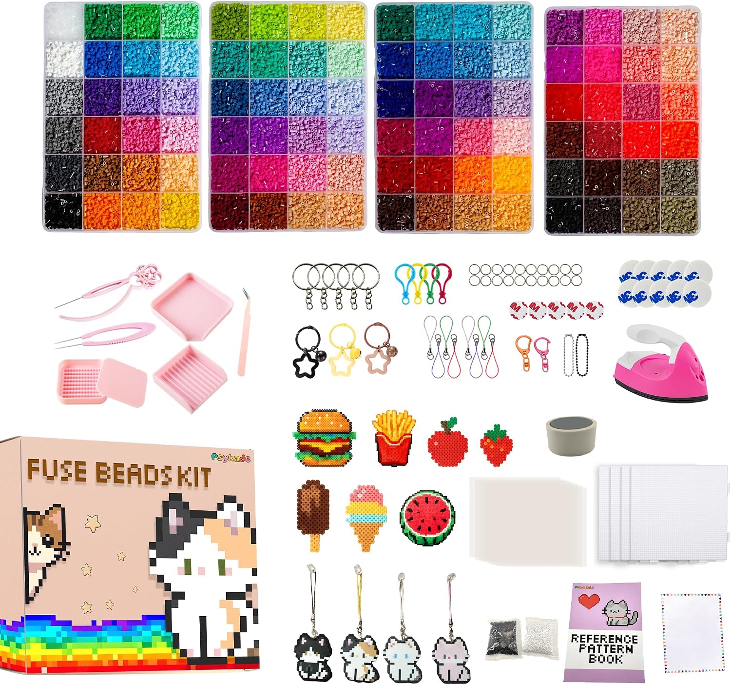 Art Craft Diy - Fuse Beads Kit-Easy DIY-96 Colors 53000