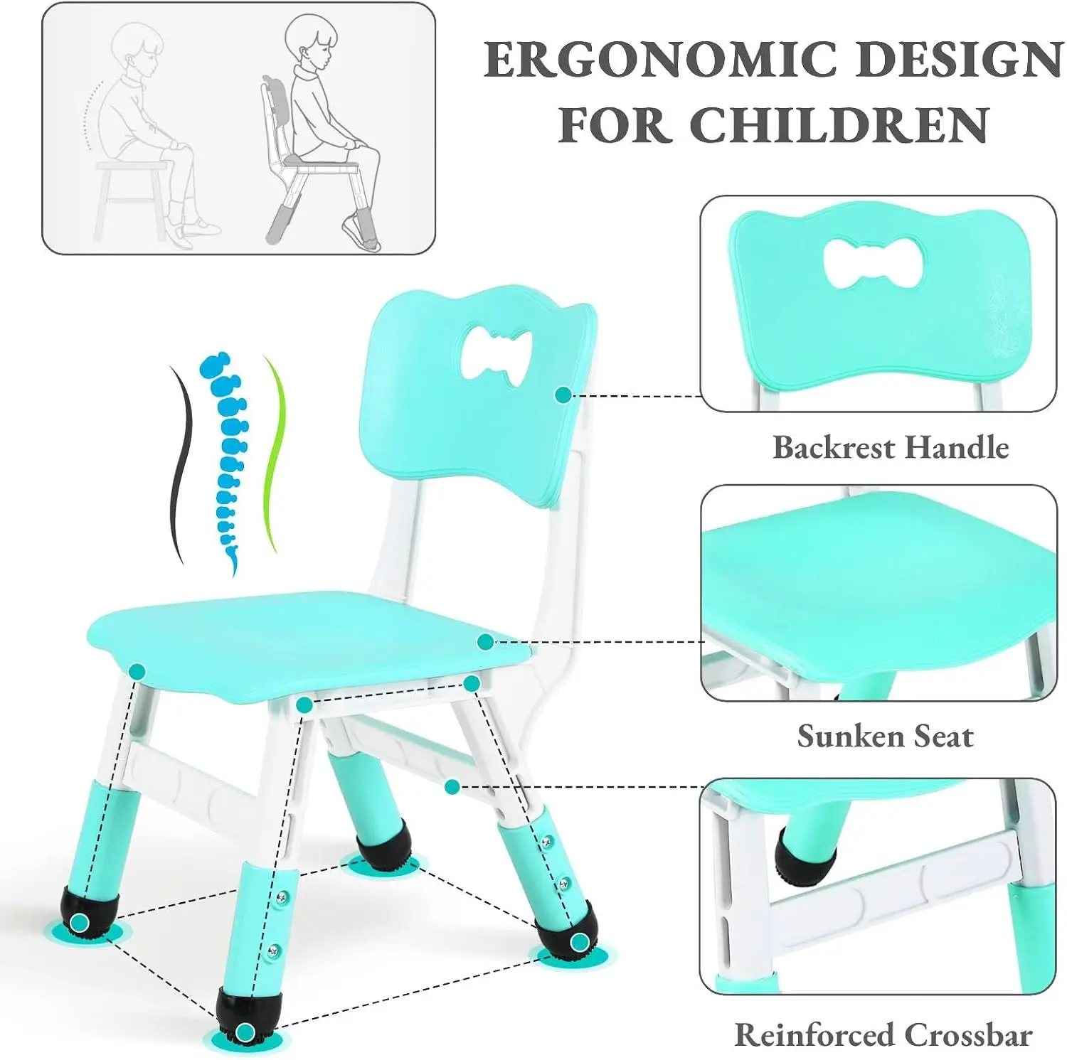 Kids Table and 6 Chairs Set, H - Art Craft For Preschool ulasan dan harga