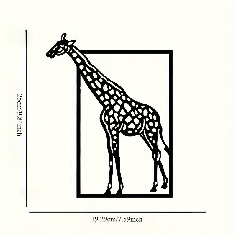 Abstract giraffe metal wall ar - Art Craft Bar ulasan dan harga