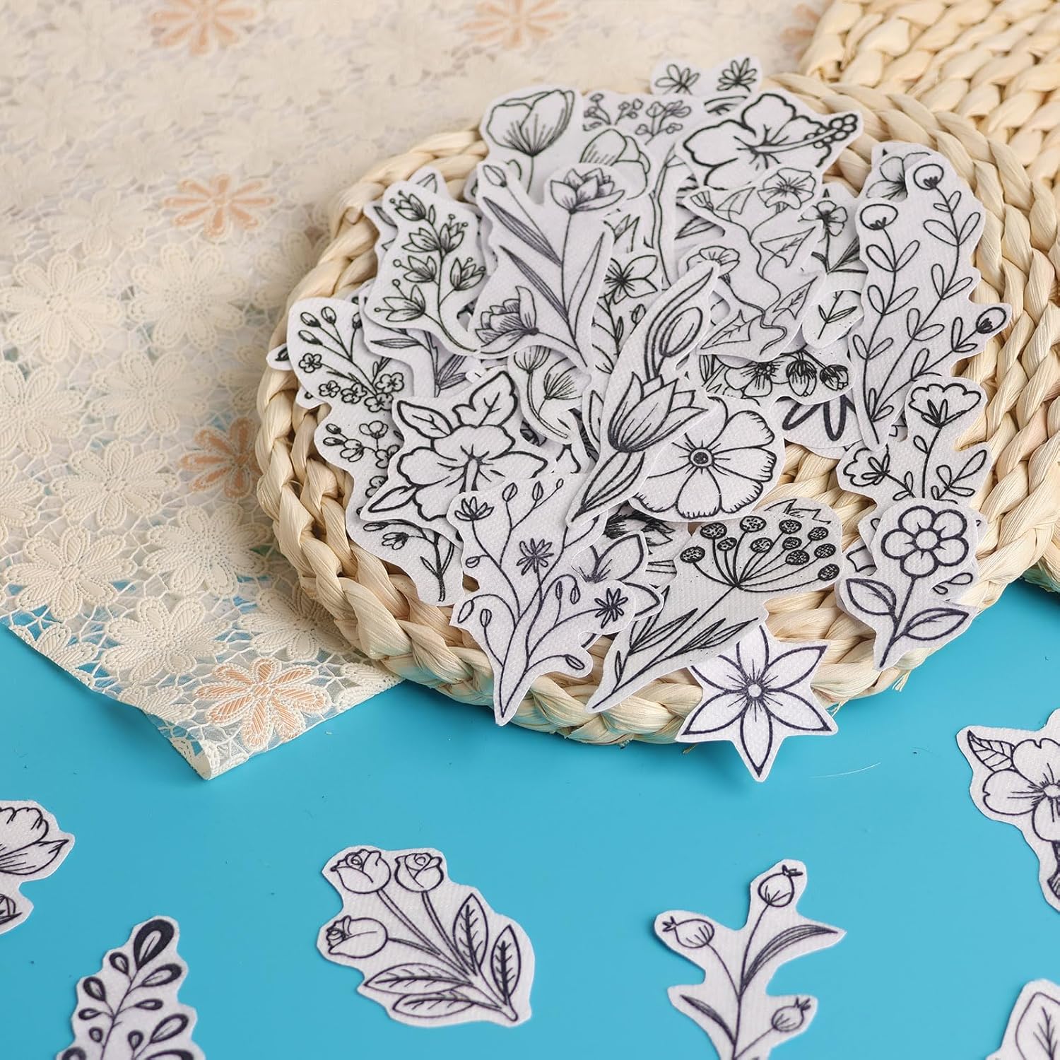 50Pcs Water Soluble Embroidery - Art Craft Items ulasan dan harga