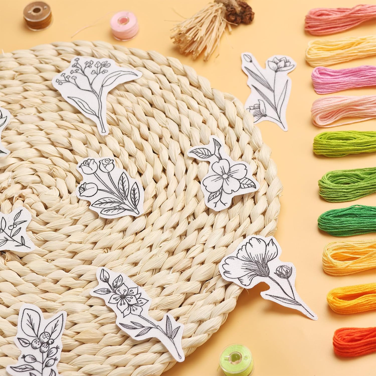 50Pcs Water Soluble Embroidery - Art Craft Items ulasan dan harga