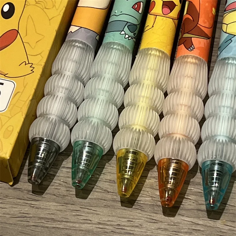5pcs Pikachu Gel Pen Set Pokem - Calligraphy Pen Set ulasan dan harga