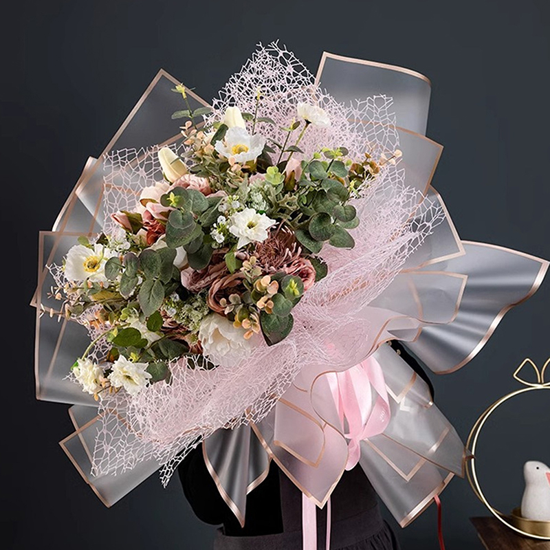 20-Pack Gold Edge Flower Wrapp - Art Craft Items ulasan dan harga