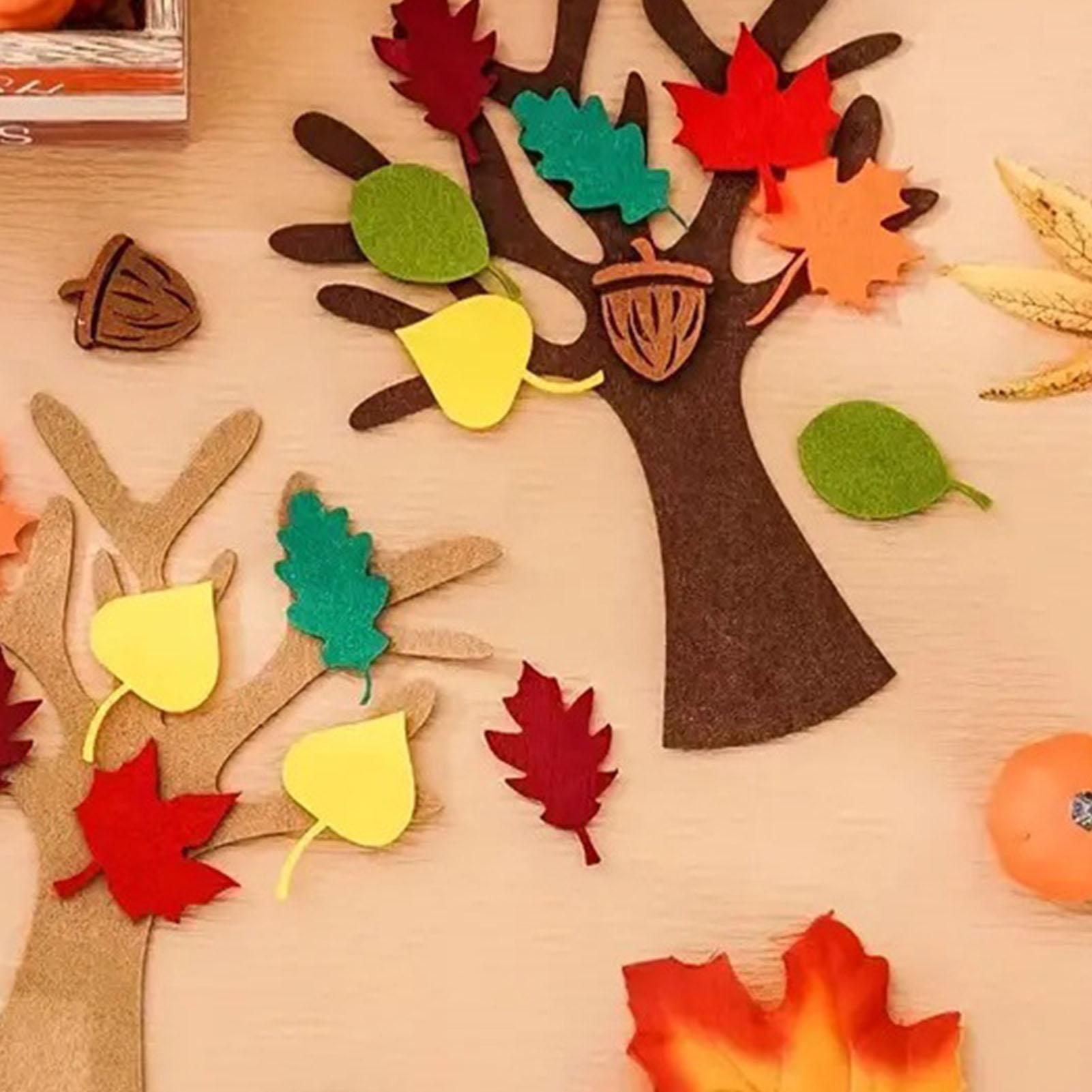 Felt Tree Thanksgiving Maple L - Art Craft Leaves ulasan dan harga