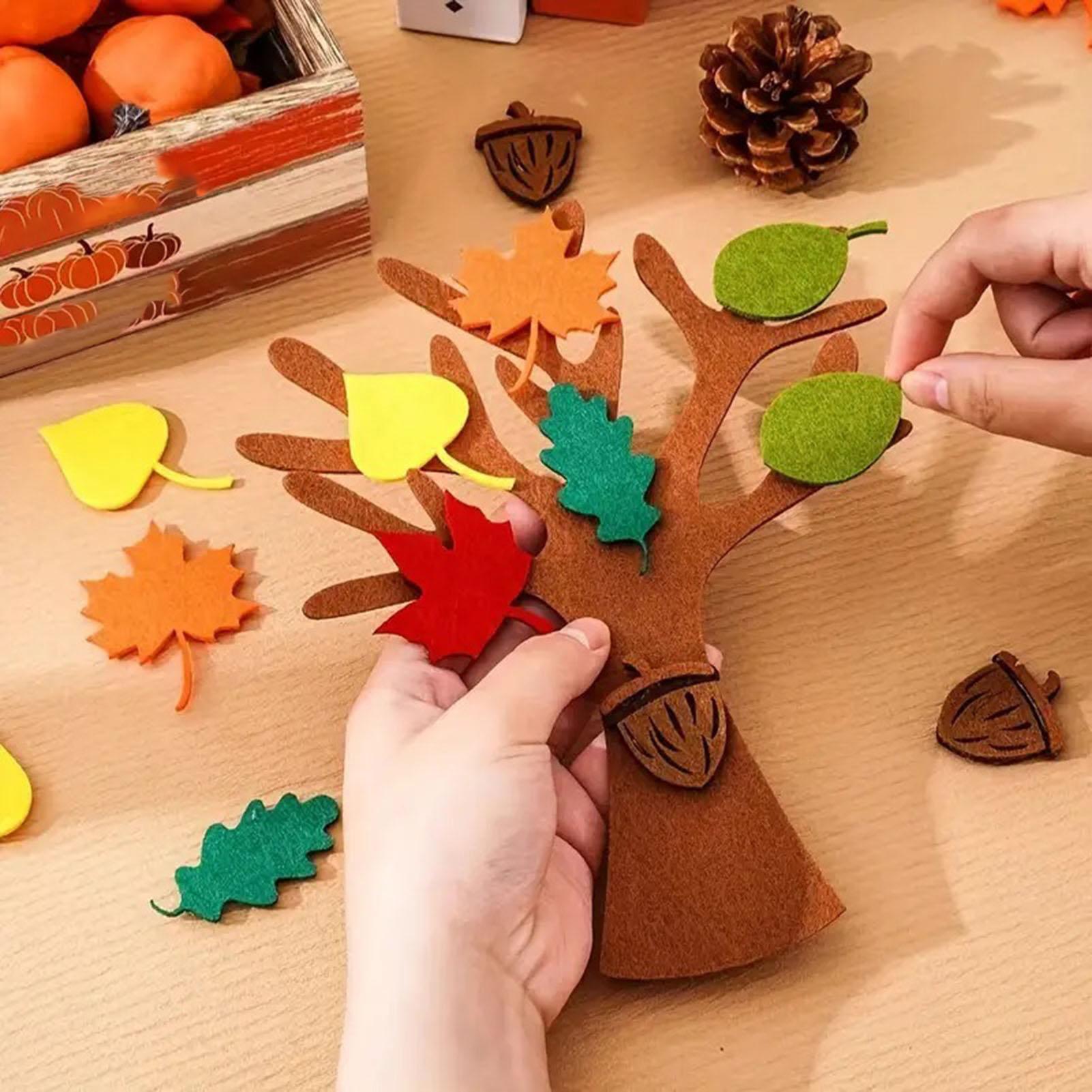 Felt Tree Thanksgiving Maple L - Art Craft Leaves ulasan dan harga