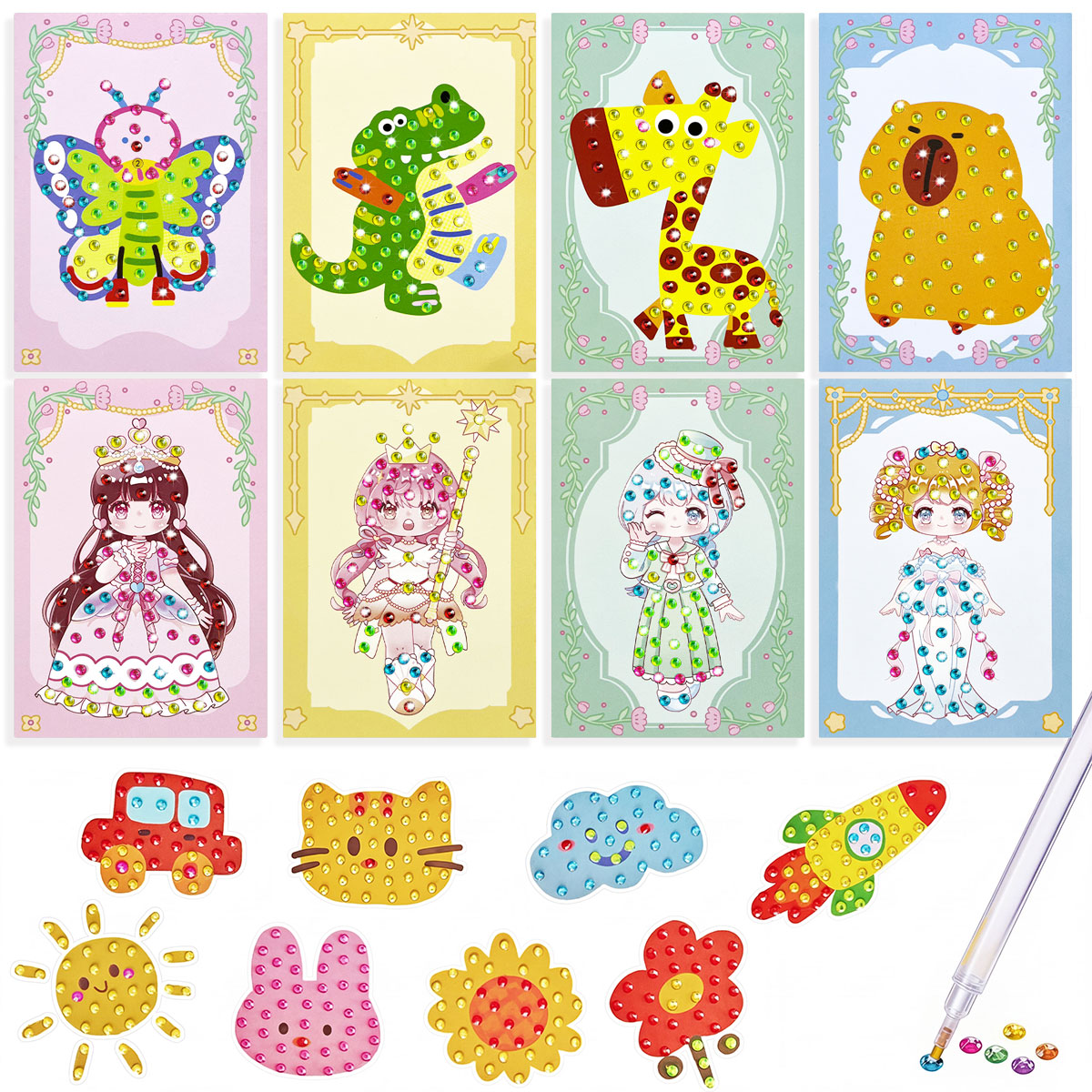 16 Pcs Gem Kit DIY Arts Crafts - Art Craft Easy ulasan dan harga
