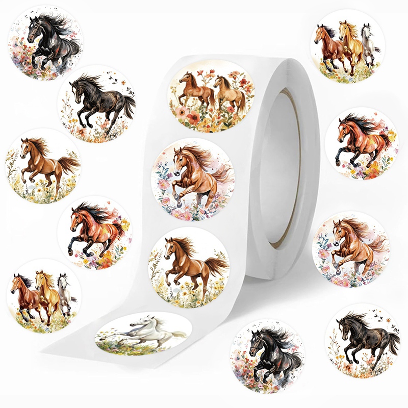 500pcs/Roll Horse Flower Stick - Art Craft Items ulasan dan harga
