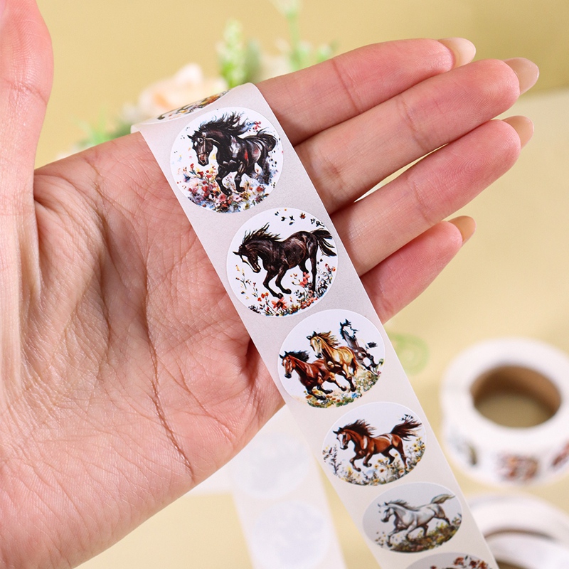 500pcs/Roll Horse Flower Stick - Art Craft Items ulasan dan harga