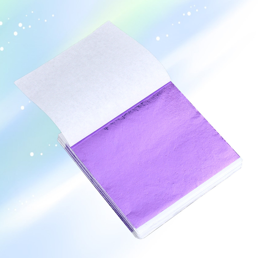 50Pcs 8x8.5cm Gold Leaf Sheets - Art Craft Leaves ulasan dan harga