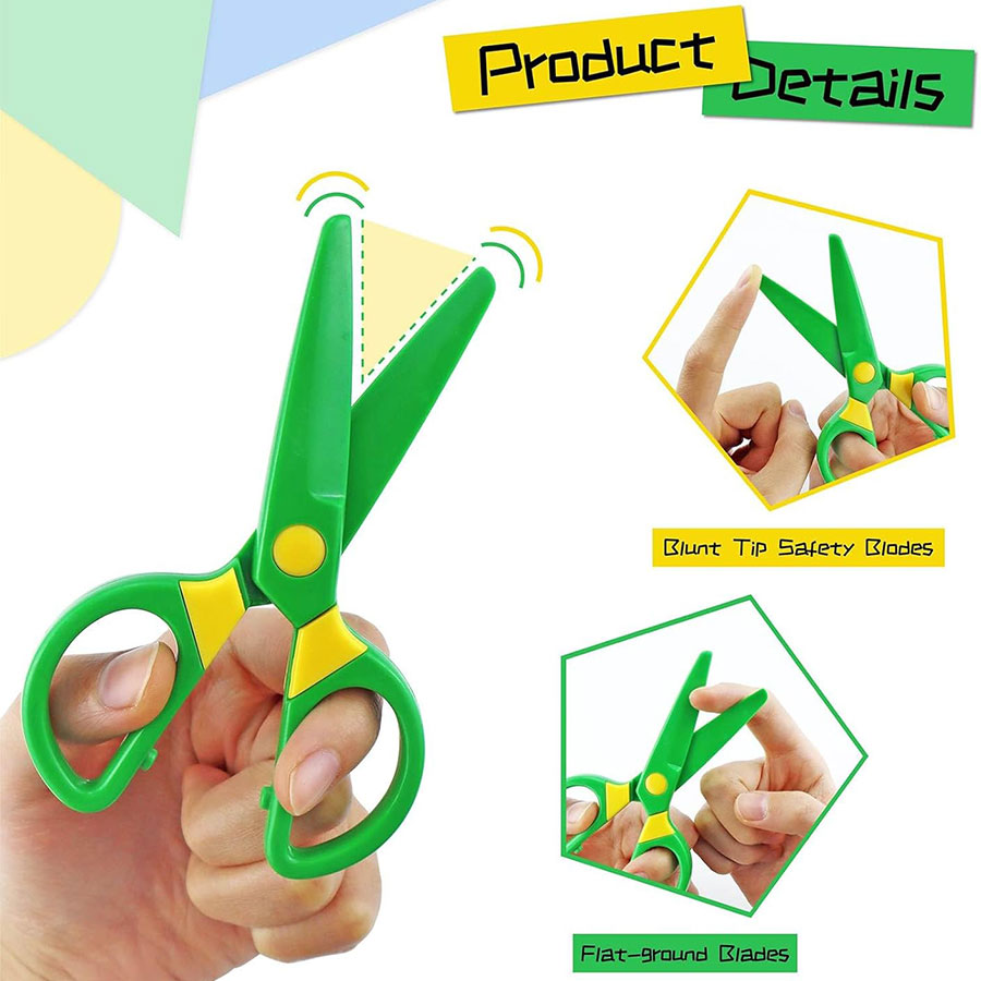 Plastic Safety Scissors Blunt  - Art Craft For Preschool ulasan dan harga