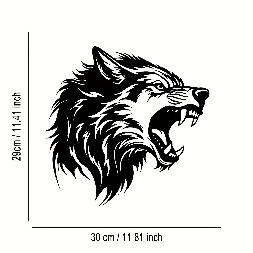 CIFBUY Wolf Head Metal Wall Ar - Art Craft Bar ulasan dan harga