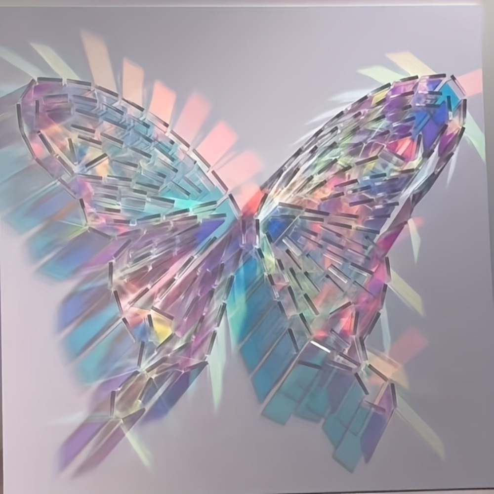 Iridescent Acrylic Mirror Tile - Art Craft Activity ulasan dan harga