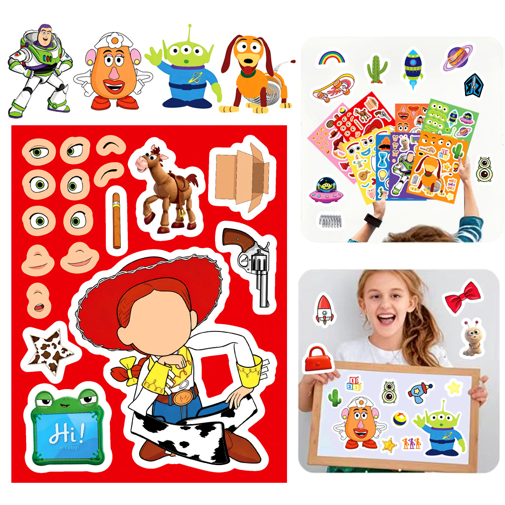 Toy Story 5 Make a Face Sticke - Art Craft Activity ulasan dan harga