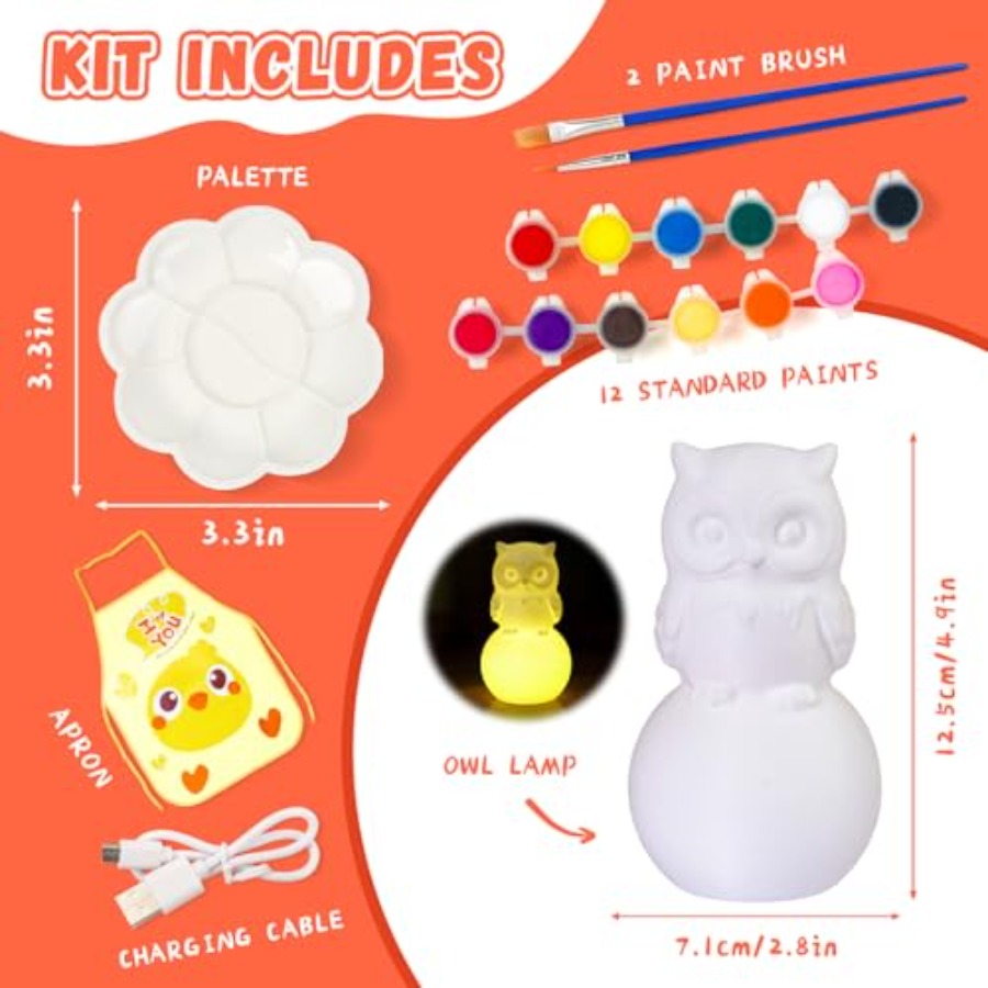 Paint Your Own Lamp Kit, Arts  - Art Craft Diy ulasan dan harga