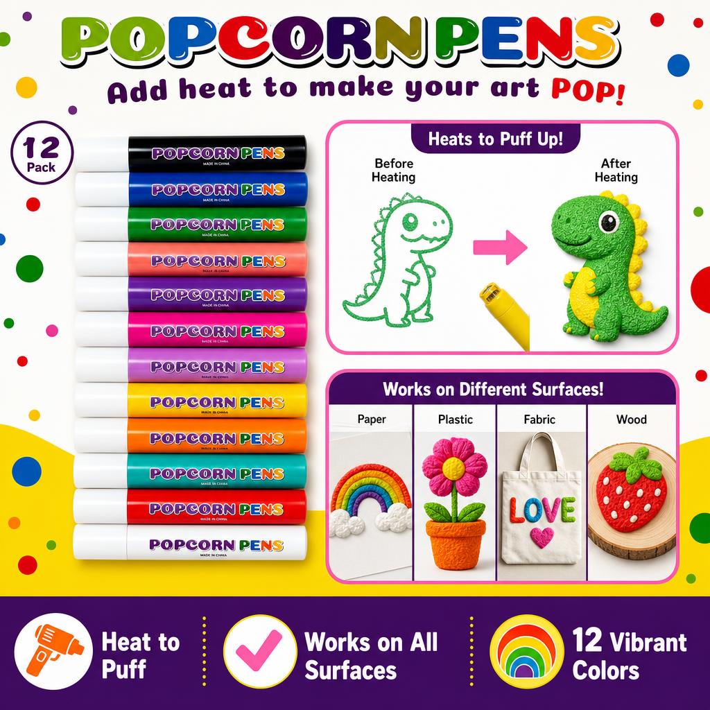12 Color 3D Magic Heat Activat - Art Craft Stationery ulasan dan harga