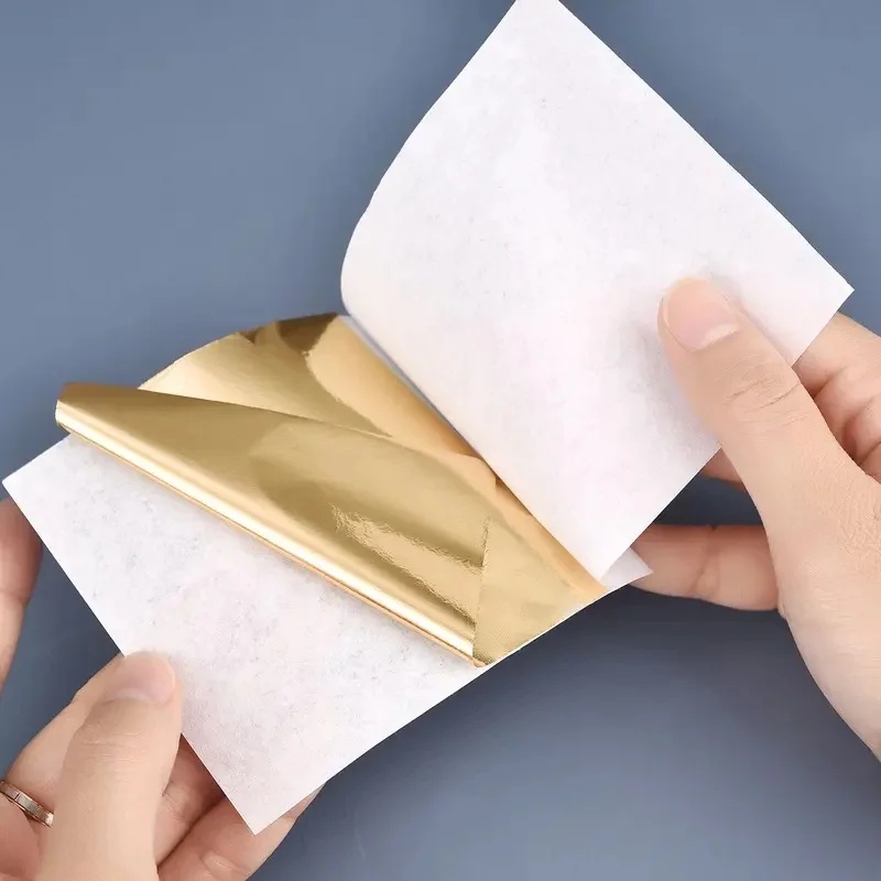 100-300pcs Imitation Gold Silv - Art Craft Leaves ulasan dan harga