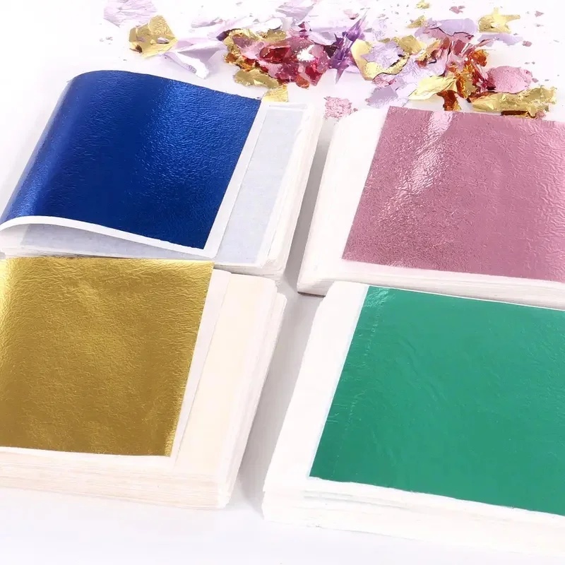 100-300pcs Imitation Gold Silv - Art Craft Leaves ulasan dan harga