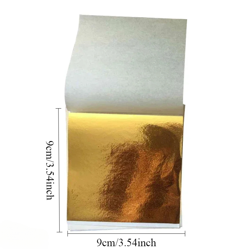 500 Sheets Imitation Gold Silv - Art Craft Leaves ulasan dan harga
