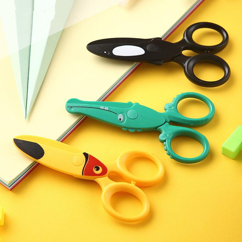 *3Pcs Kids Plastic Scissors Cu - Art Craft For Preschool ulasan dan harga