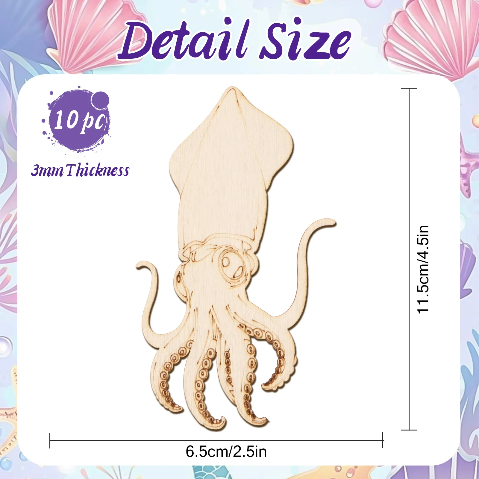 10pcs/set Unfinished Wood Craf - Art Craft Diy ulasan dan harga