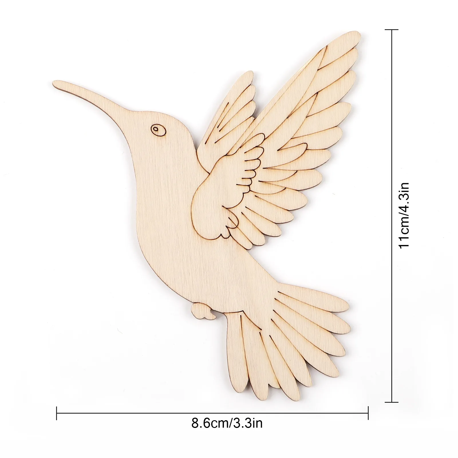10pcs Unfinished Wood Animal B - Art Craft Diy ulasan dan harga