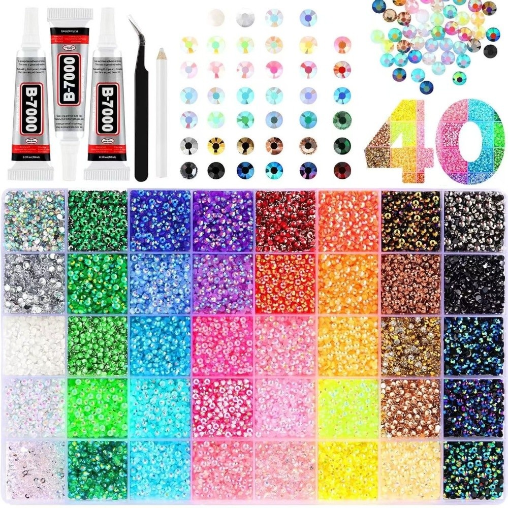 Hot Multicolor Resin Rhineston - Art Craft Items ulasan dan harga