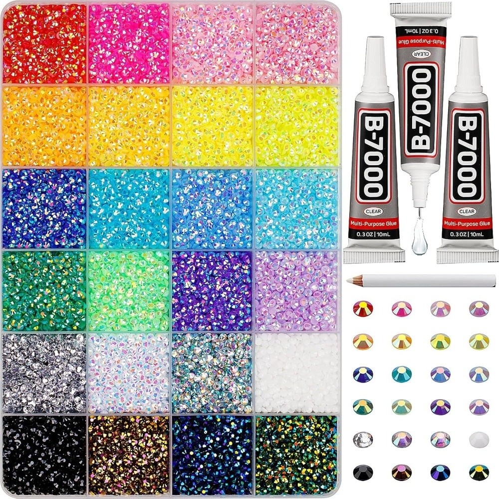 Hot Multicolor Resin Rhineston - Art Craft Items ulasan dan harga
