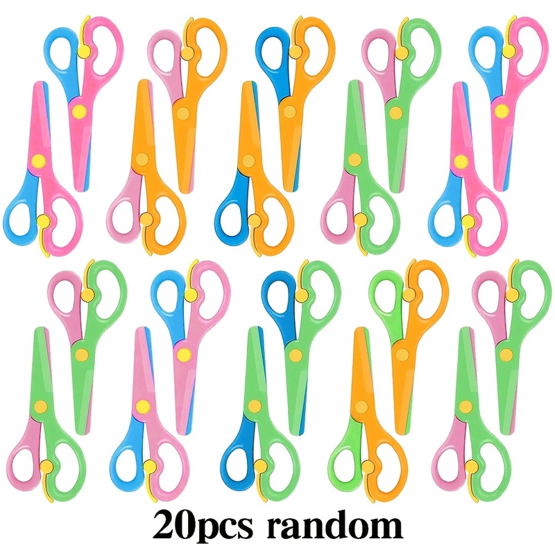 10/20Pcs Kids Safety Plastic S - Art Craft For Preschool ulasan dan harga