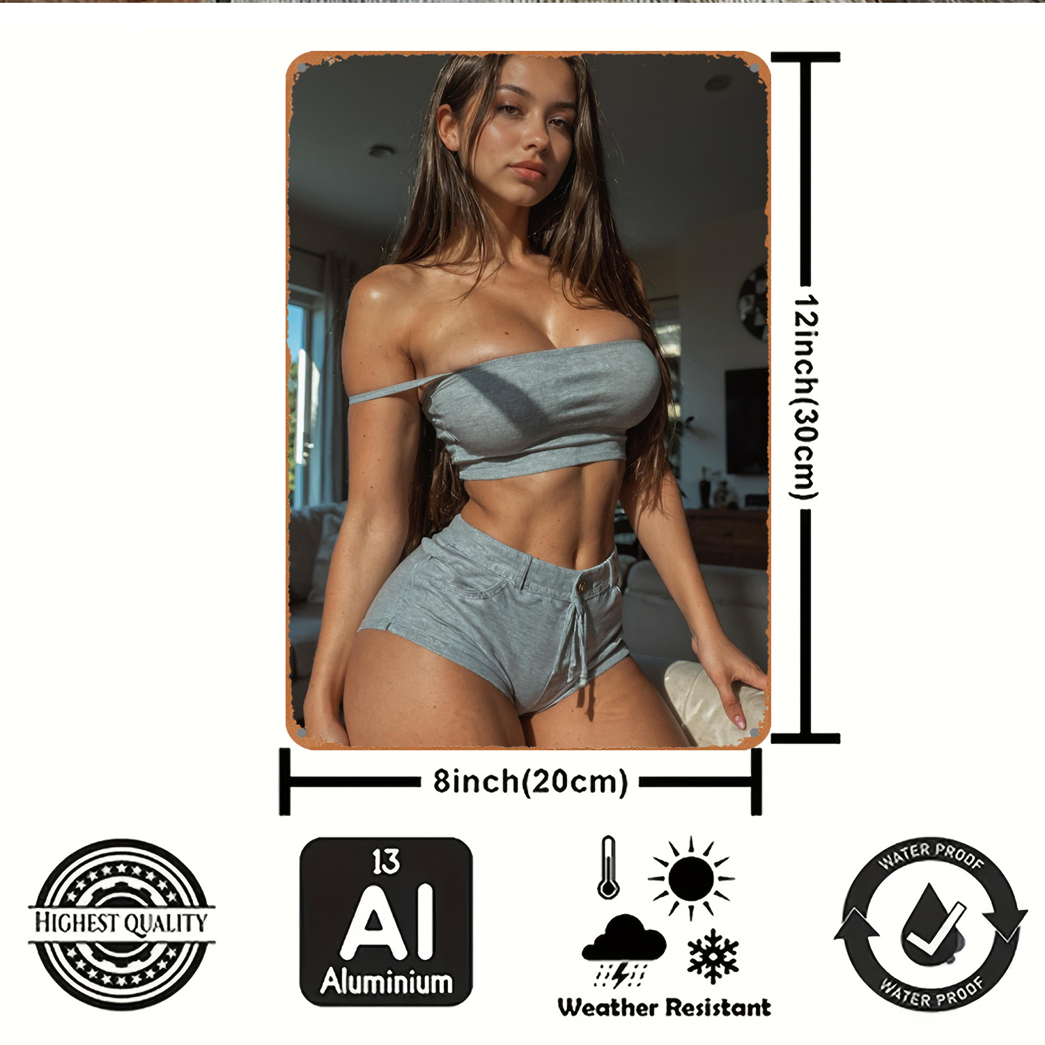 2D Metal Sign Wall Art Decor,  - Art Craft Bar ulasan dan harga