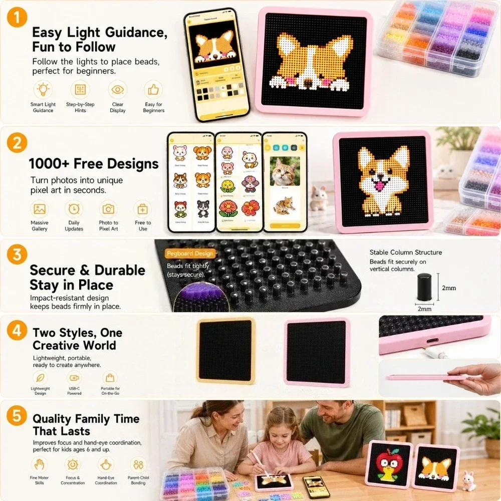 LED Smart Fuse Bead Pegboard,  - Art Craft Diy ulasan dan harga