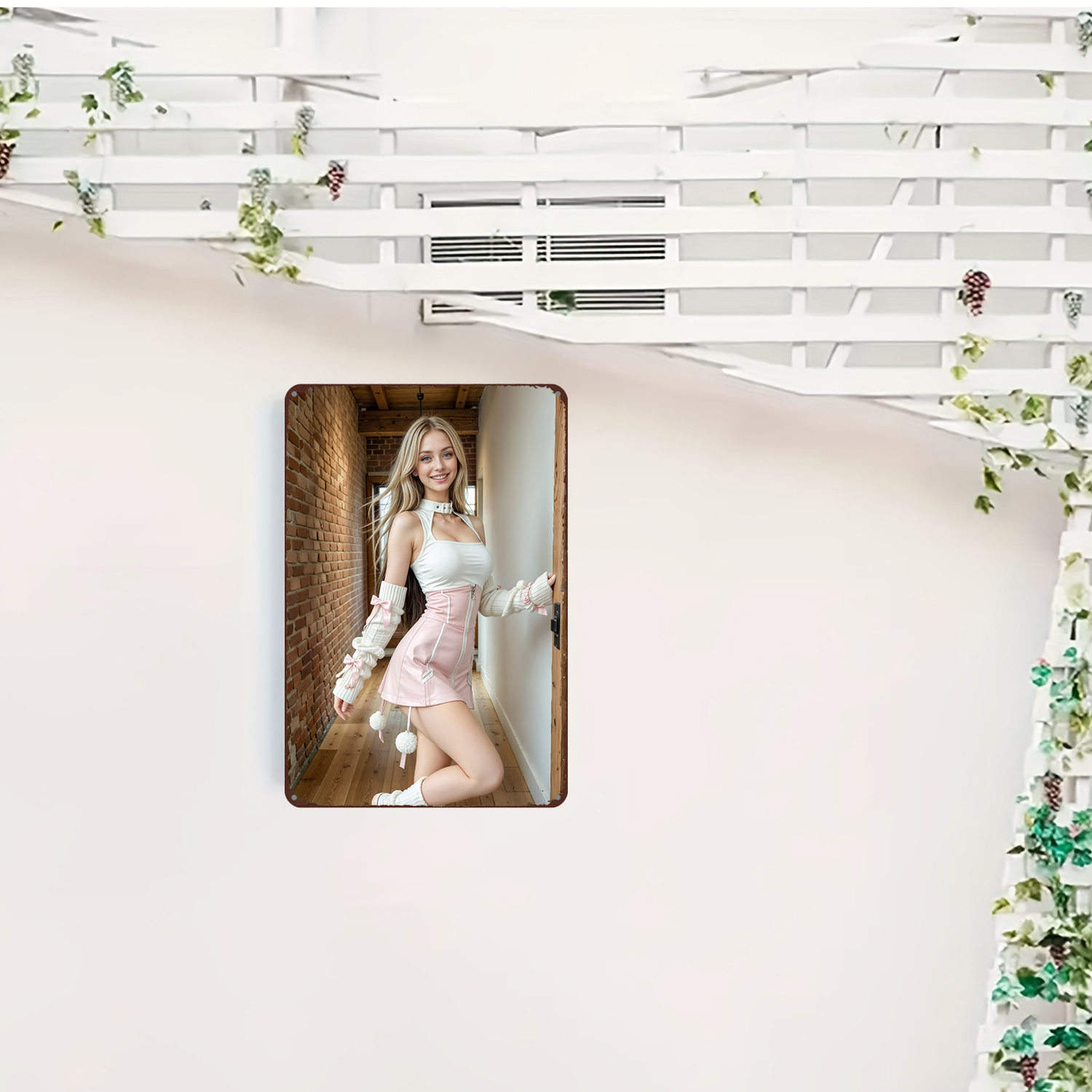 2D Vintage Metal Sign, Flat Wa - Art Craft Bar ulasan dan harga