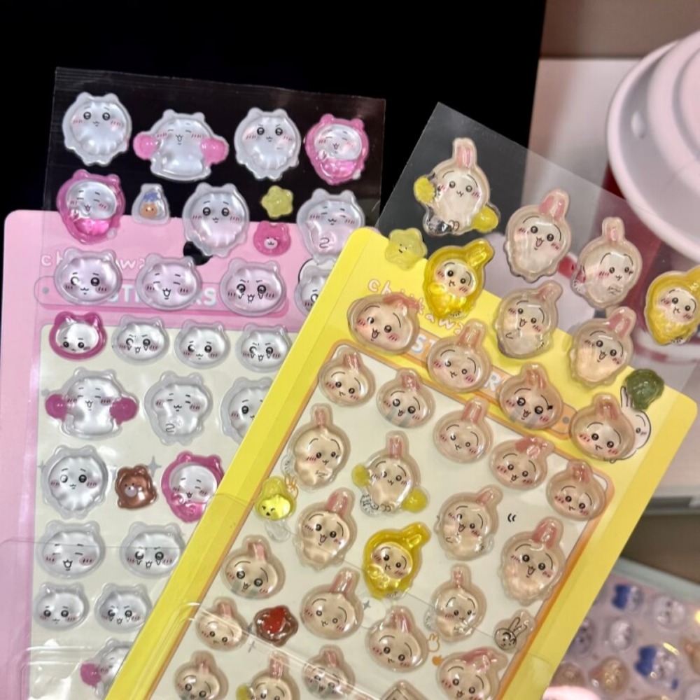Cute Chiikawa 3D Crystal Embos - Art Craft Stationery ulasan dan harga