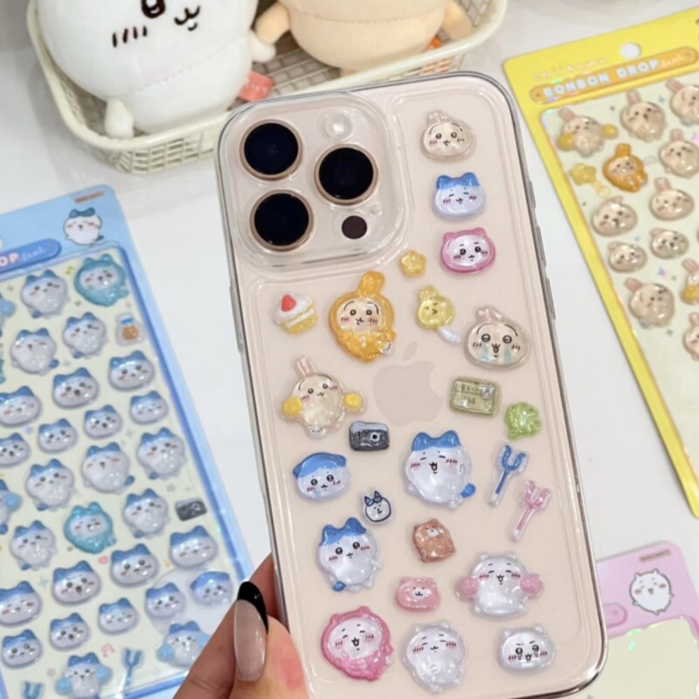 Cute Chiikawa 3D Crystal Embos - Art Craft Stationery ulasan dan harga