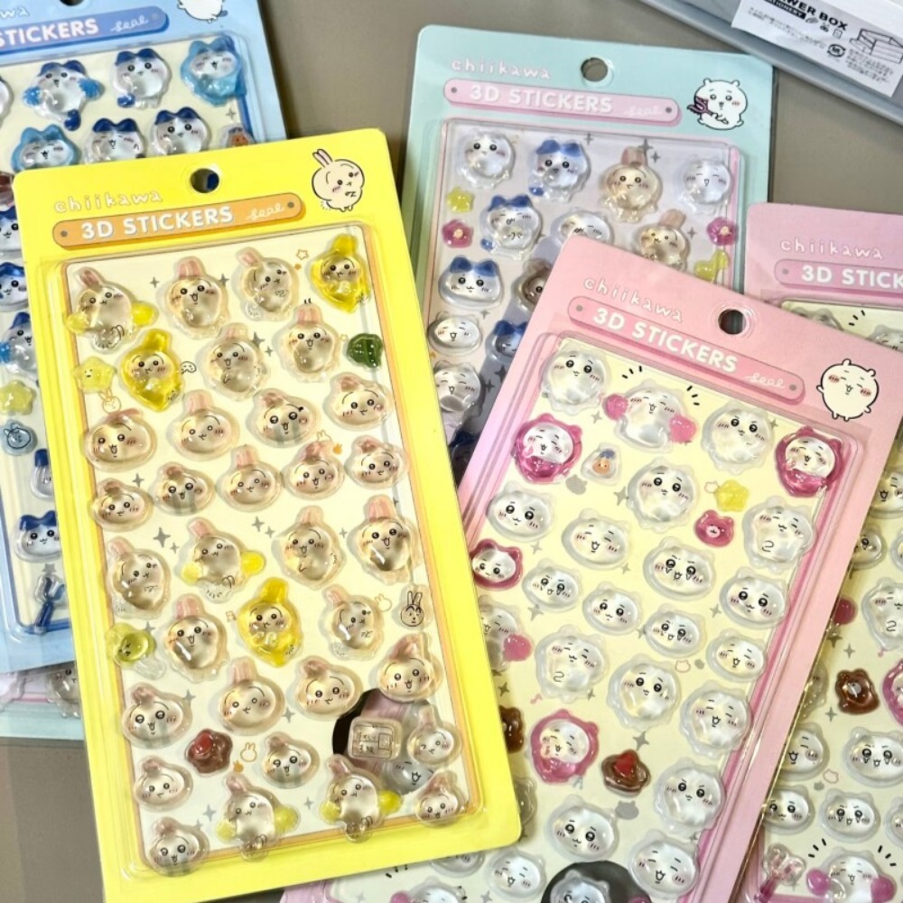 Cute Chiikawa 3D Crystal Embos - Art Craft Stationery ulasan dan harga
