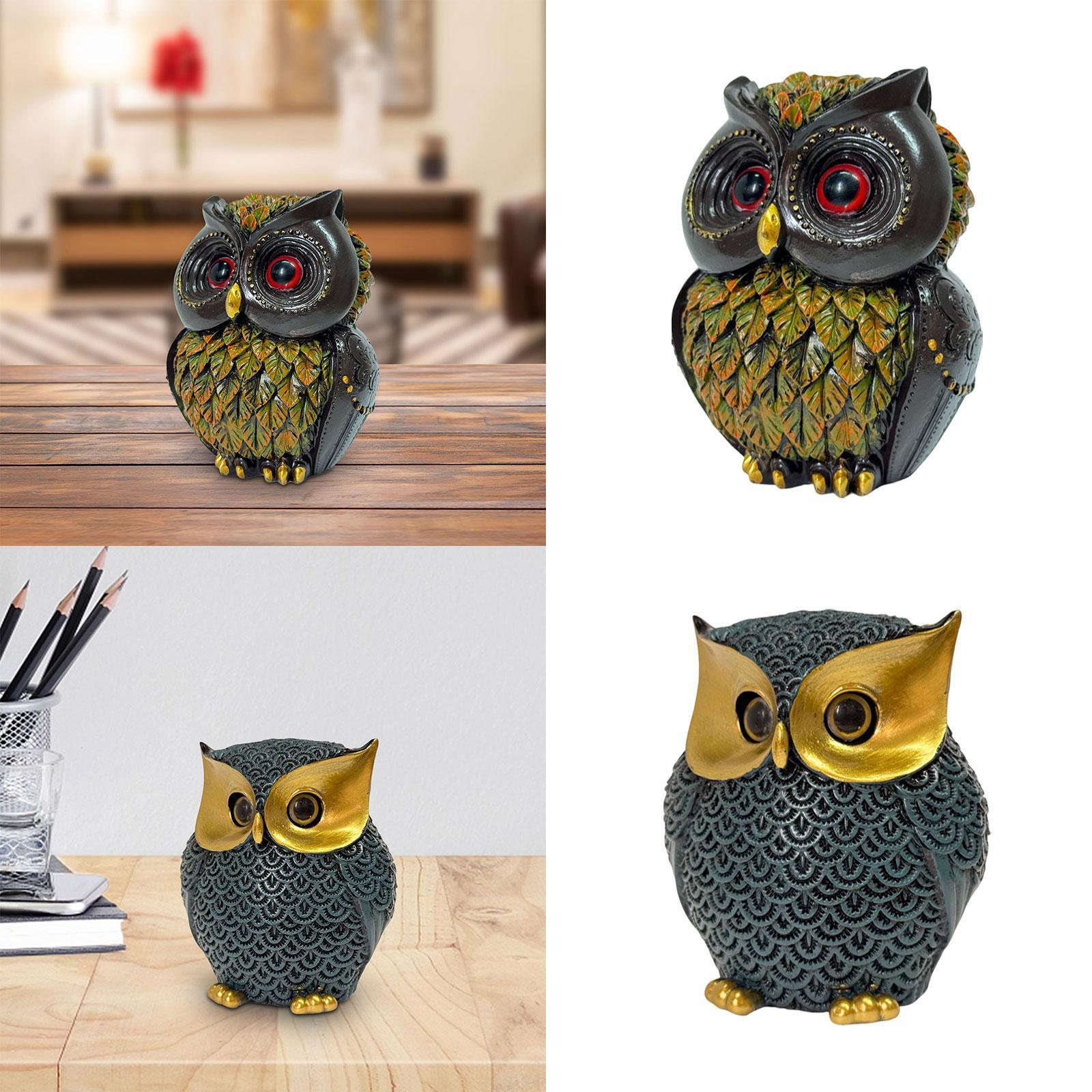 Owl Statue Indoor Figurine Art - Art Craft Bar ulasan dan harga