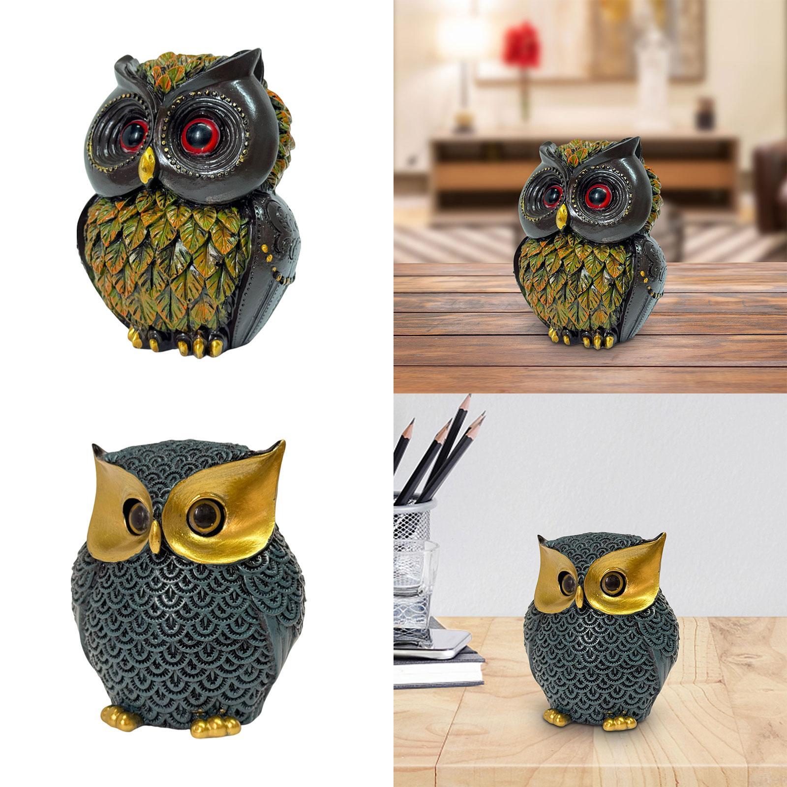 Owl Statue Indoor Figurine Art - Art Craft Bar ulasan dan harga