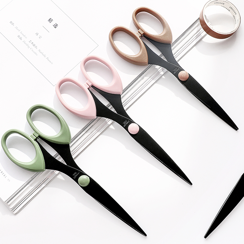 1-5Pcs Morandi Color Scissor S - Art Craft Stationery ulasan dan harga