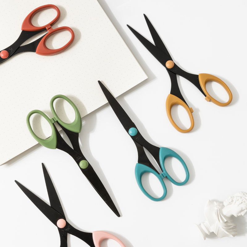 1-5Pcs Morandi Color Scissor S - Art Craft Stationery ulasan dan harga