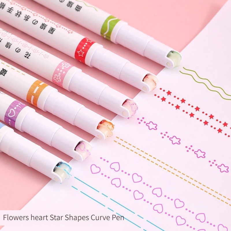 6Pcs Roller Tip Curve Liner Fo - Art Craft Stationery ulasan dan harga