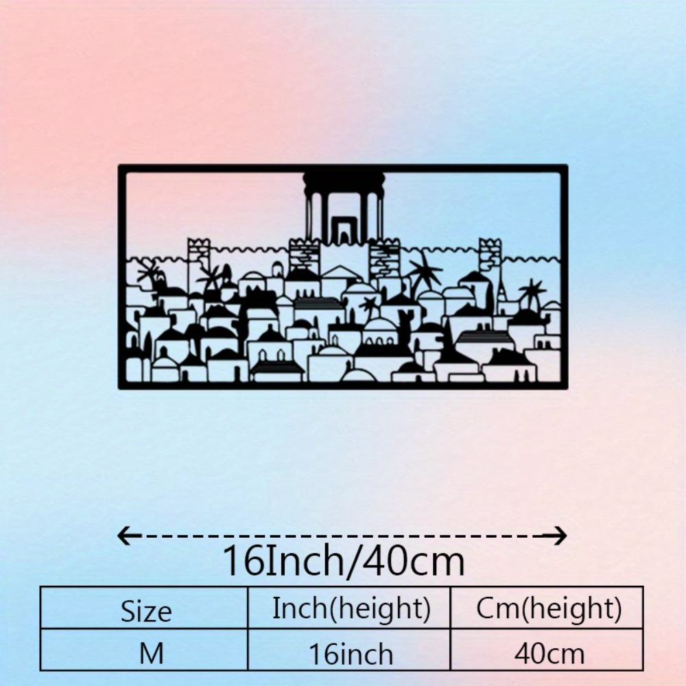 CIFBUY Metal Wall Art Jerusale - Art & Craft Clipart ulasan dan harga
