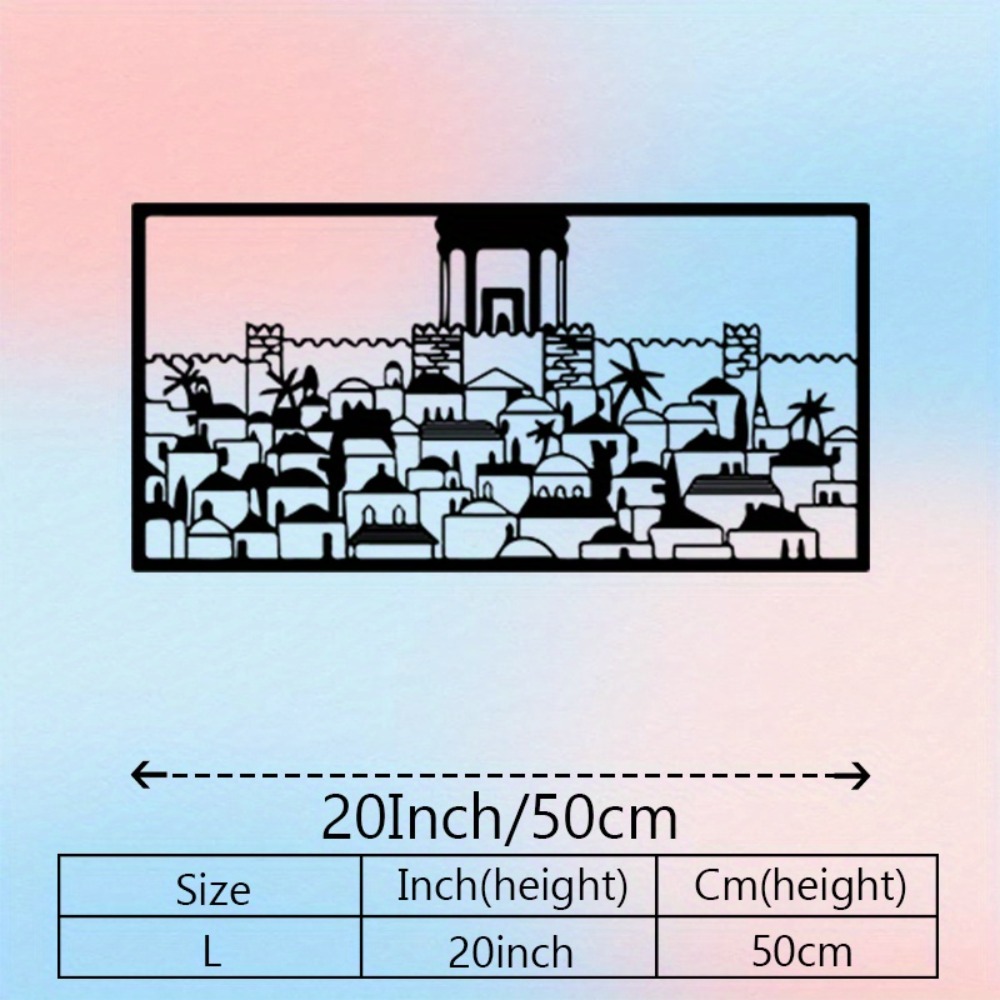 CIFBUY Metal Wall Art Jerusale - Art & Craft Clipart ulasan dan harga