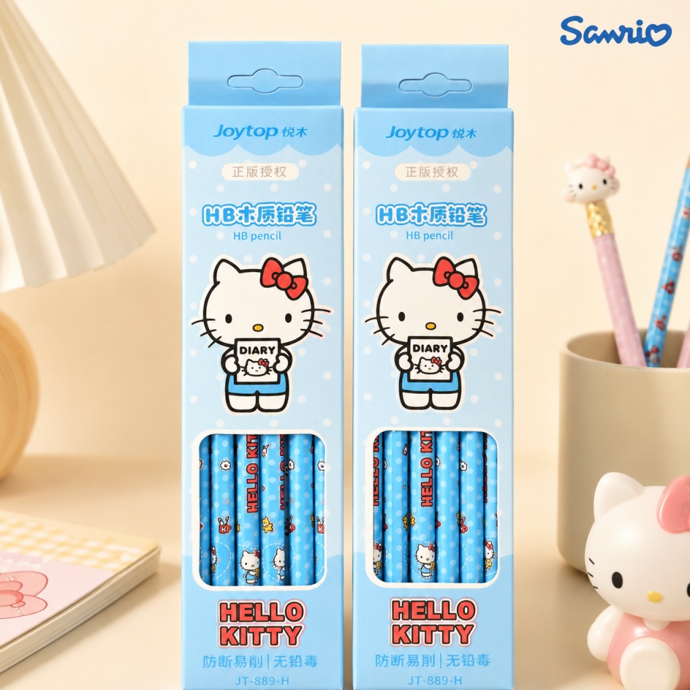 Genuine Sanrio Hello Kitty Cut - Calligraphy Pen Set ulasan dan harga