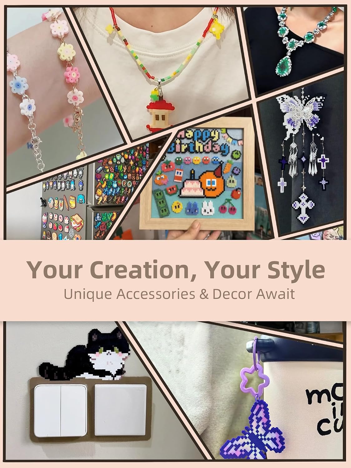 Fuse Beads Kit-Easy DIY-96 Col - Art Craft Diy ulasan dan harga